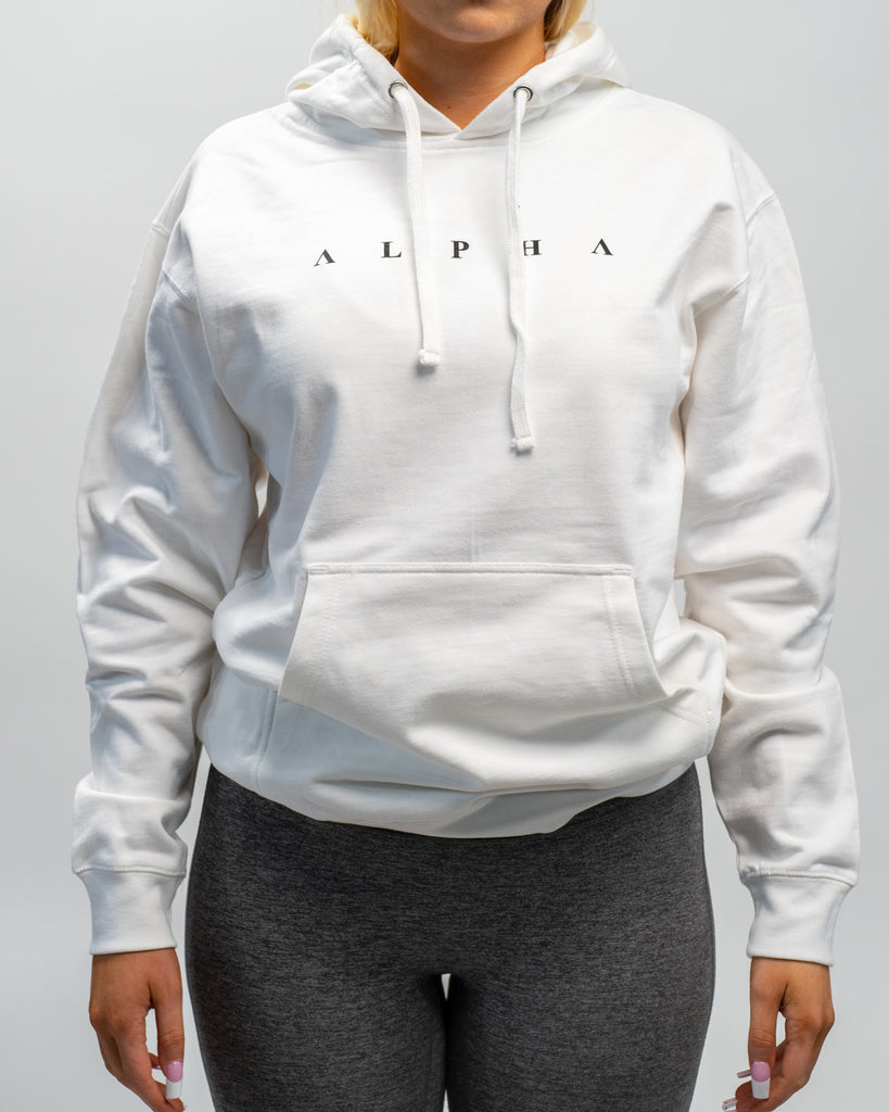 White Alpha Hoodie