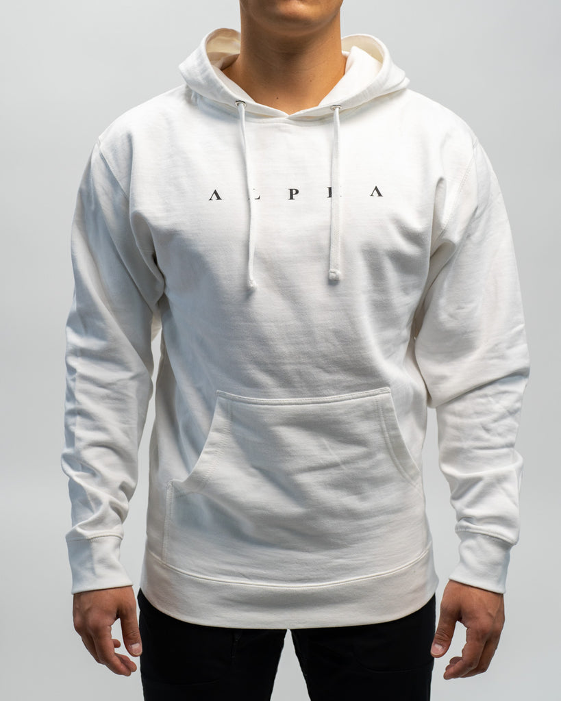 White Alpha Hoodie