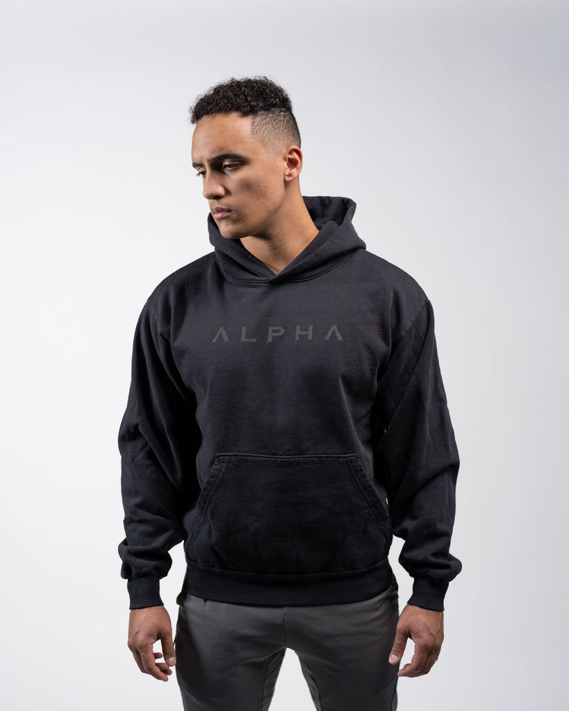 Alpha Black Oversized Hoodie